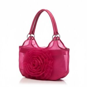 Pink Sheer Flower Purse